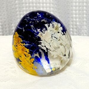 Vintage Hand Blown Glass Paperweight